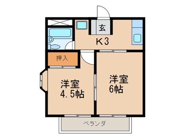 レビュー壱番館の物件間取画像